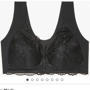 NWOT Judewy Front Opening Women's Lace Wireless Full Cup Bra